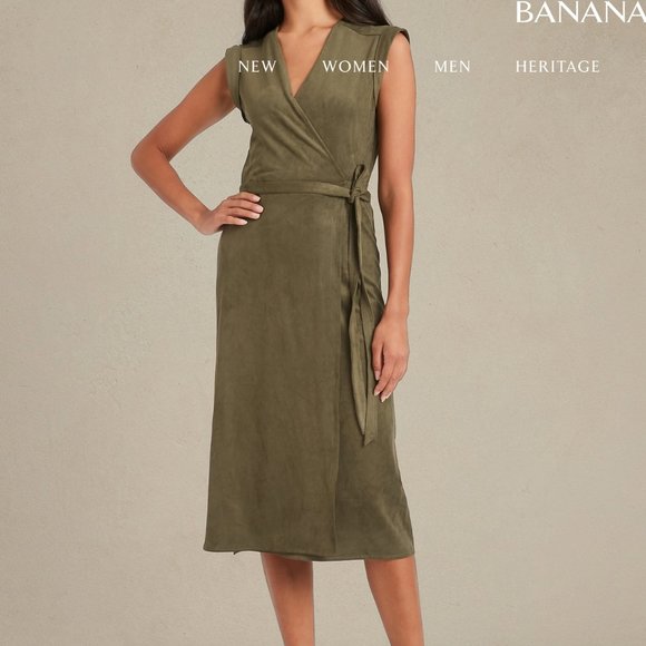 Brand new and never worn Banana Republic vegan suede dress - Picture 2 of 5